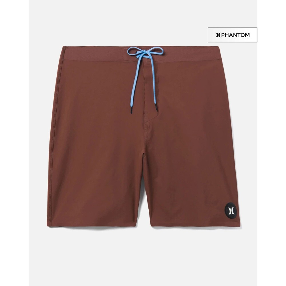 Hurley Phantom + Tailgate Renegade Board Shorts 18" Mens 29 Brown Stretch NEW - Picture 1 of 8